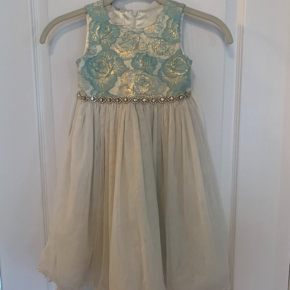 American Princess Aqua Sparkle Dress